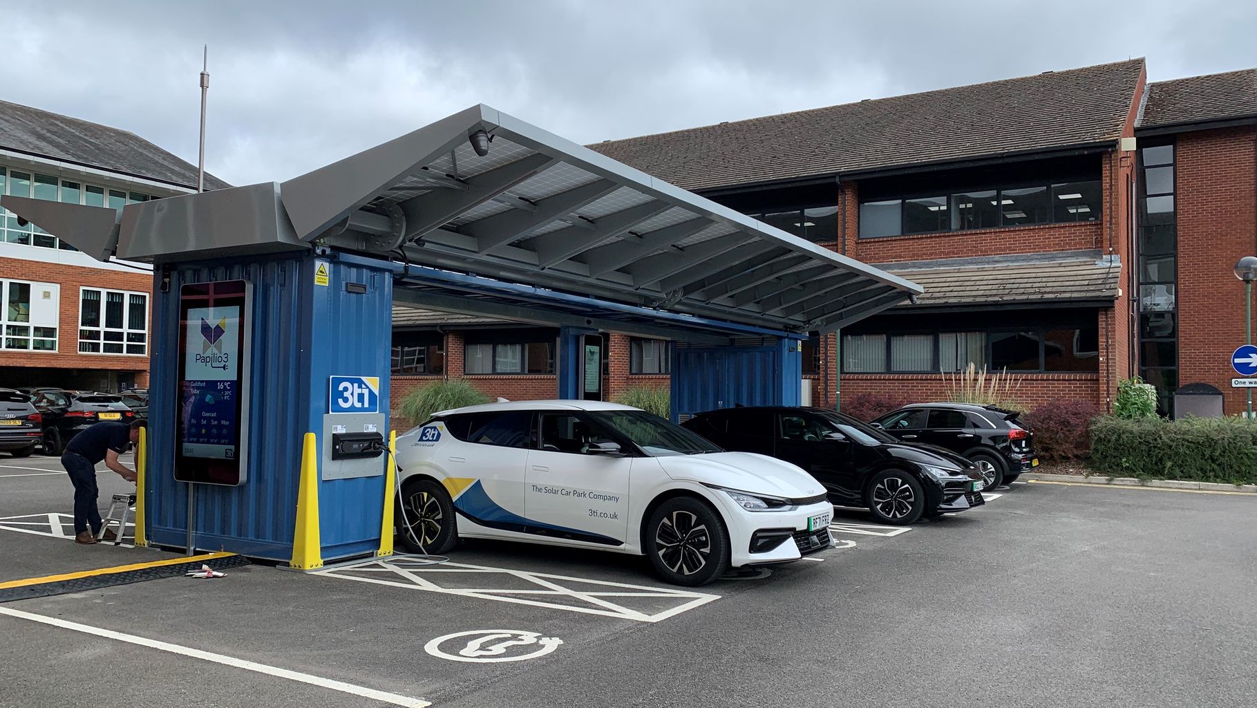World’s first popup mini solar car park unveiled in Guildford News